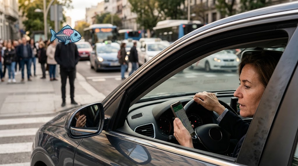 La DGT refuerza los controles contra las distracciones al volante durante una semana